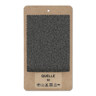 Fabric sample QUELLE Dark Hematite (QUELLE 92)