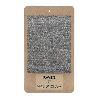 Fabric sample RAVEN Black Velvet (RAVEN 07)