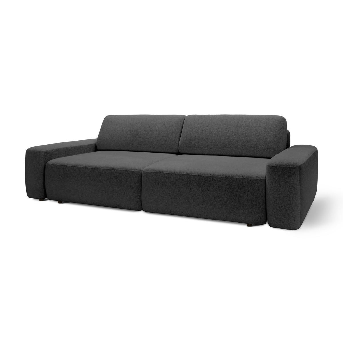 Bamby Sofa Bed 200x136 cm with Storage, DL Mechanism – Ash Granite (RAVEN 13)