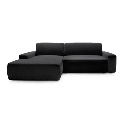 Bamby 3 Seater Corner Sofa Bed 125x210, Modern Style – Left-hand, Smoky Granite (RAVEN 15)