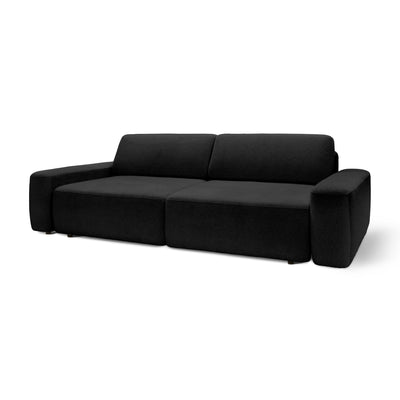 Bamby Sofa Bed 200x136 cm with Storage, DL Mechanism – Night Black (RAVEN 18)