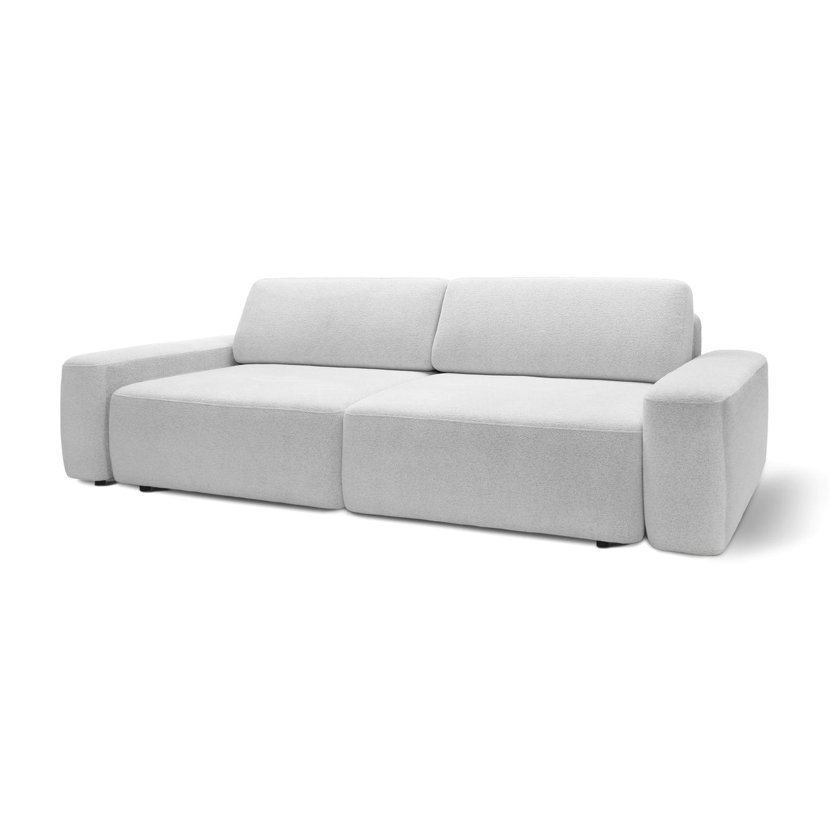 Bamby Sofa Bed 200x136 cm with Storage, DL Mechanism – Morning Dew (RAVEN 21)
