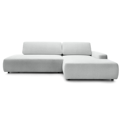 Bamby 4 Seater Corner Sofa Bed 125x210, Japandi Style – Right-hand, Silvery Mist (RAVEN 22)
