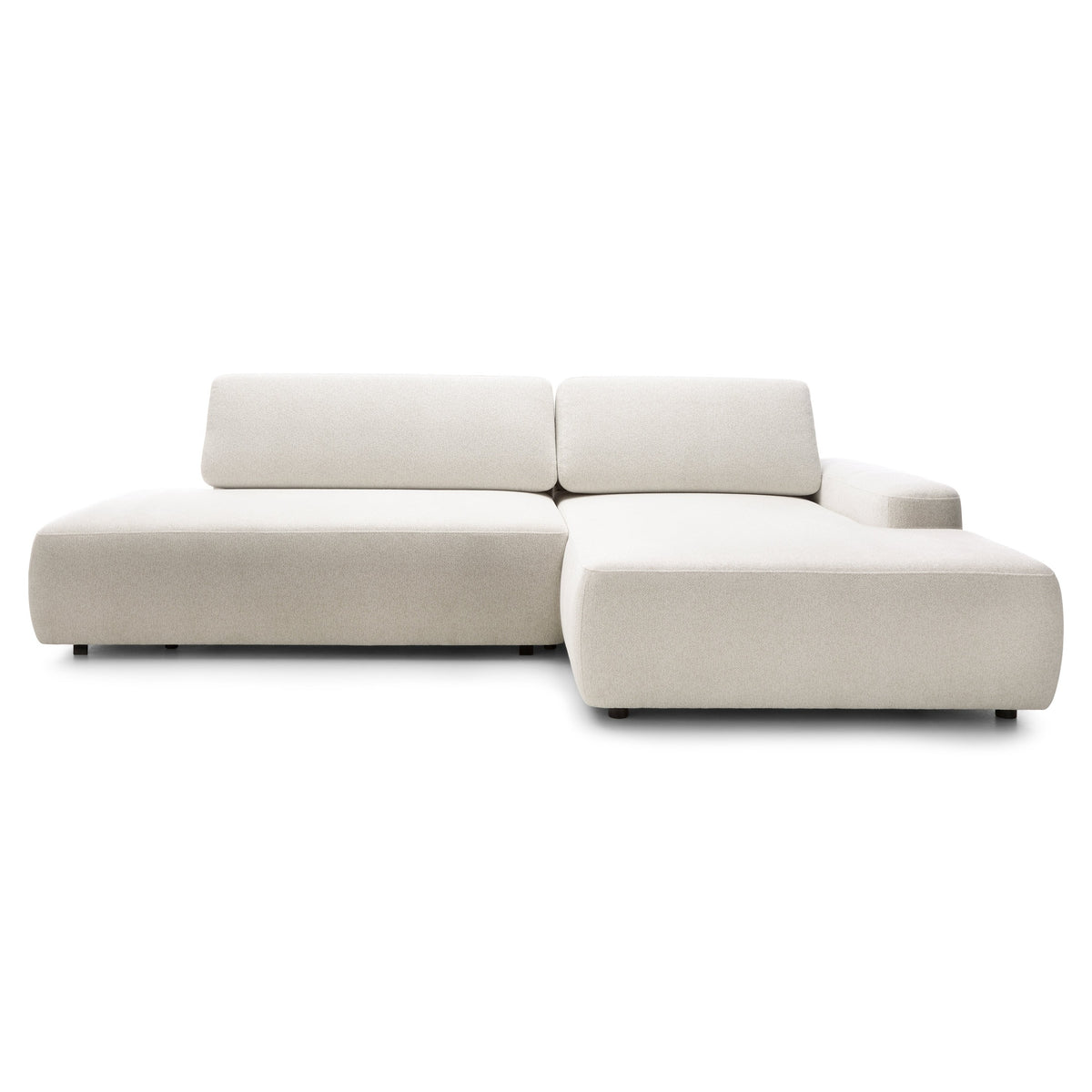 Bamby 4 Seater Corner Sofa Bed 125x210, Japandi Style – Right-hand, Linen Glow (RAVEN 24)