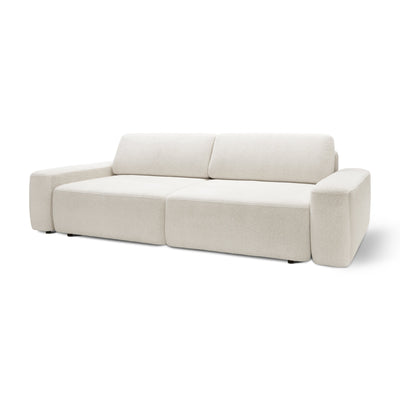 Bamby Sofa Bed 200x136 cm with Storage, DL Mechanism – Linen Glow (RAVEN 24)