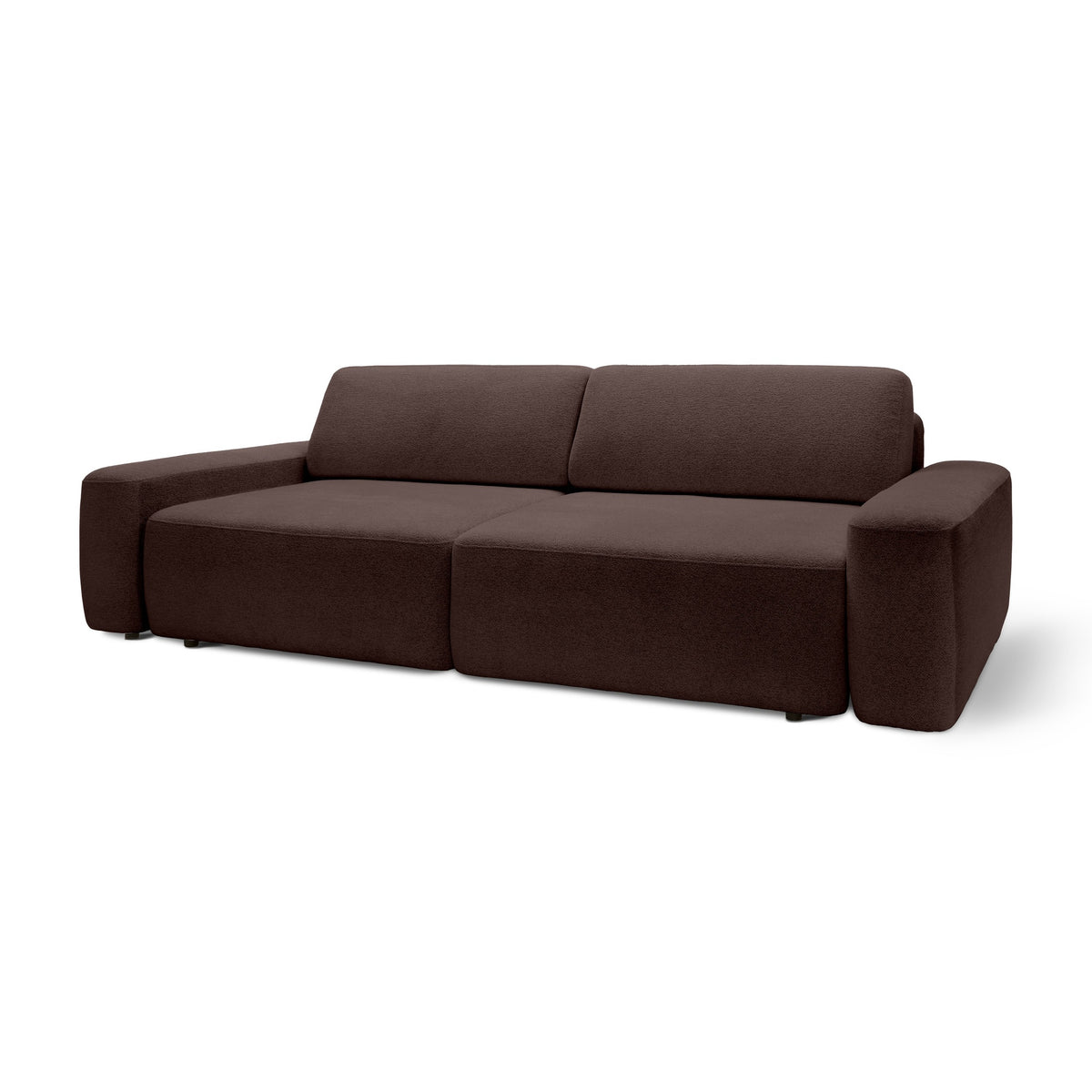 Bamby Sofa Bed 200x136 cm with Storage, DL Mechanism – Oak Bark (RAVEN 45)