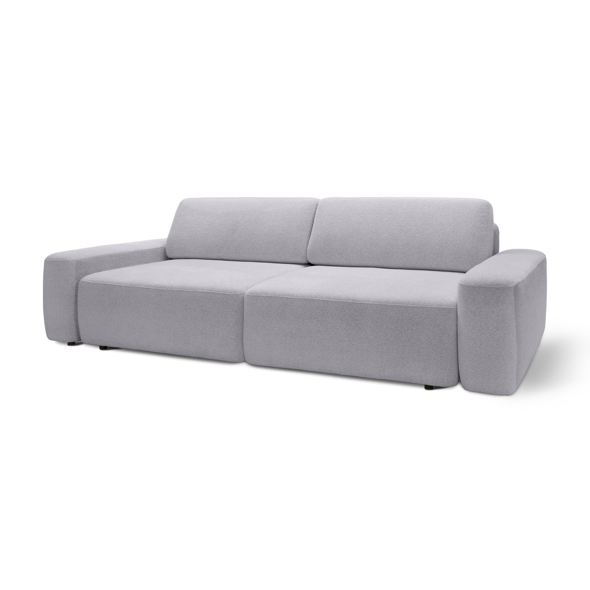 Bamby Sofa Bed 200x136 cm with Storage, DL Mechanism – Gray Opal (RAVEN 06)