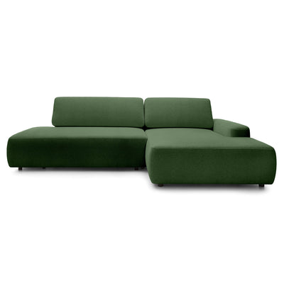 Bamby 4 Seater Corner Sofa Bed 125x210, Japandi Style – Right-hand, Olive Grove (RAVEN 77)