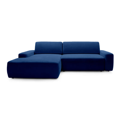 Bamby 3 Seater Corner Sofa Bed 125x210, Modern Style – Left-hand, Atlantic Current (RAVEN 86)