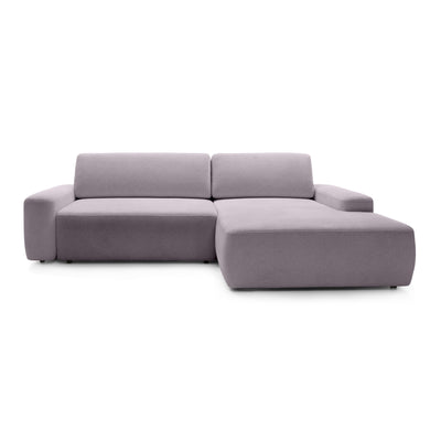Bamby 3 Seater Corner Sofa Bed 125x210, Modern Style – Right-hand, Autumn Pink (RAVEN 91)