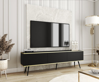 Meva TV Unit 175x30 with Gold Accents – photo 15
