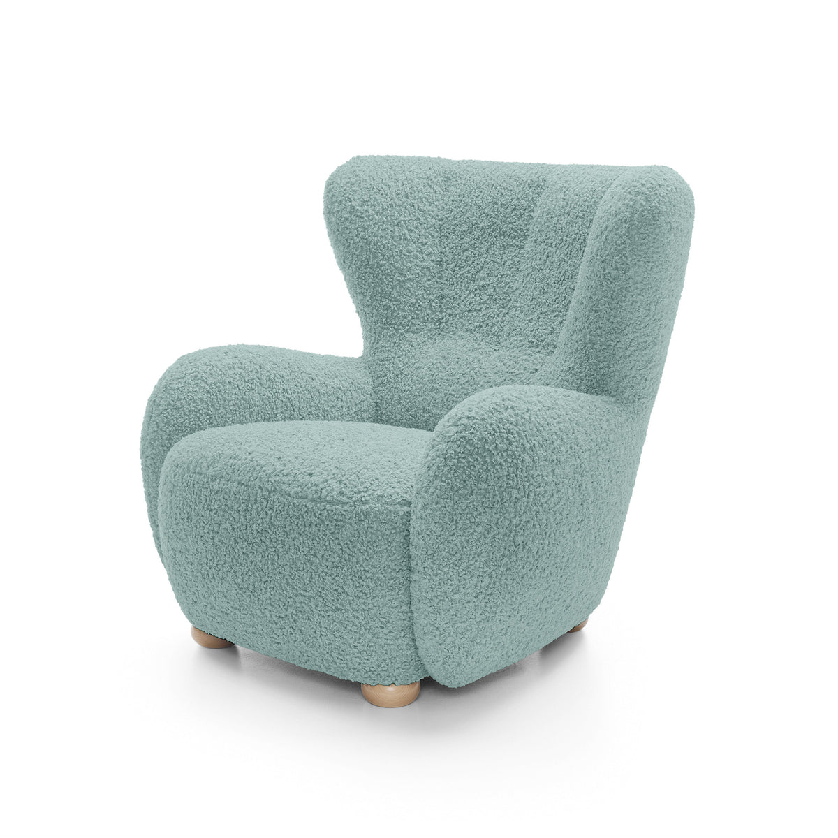 Tedi Armchair 88 cm, Scandinavian Style – Sea Patina (ROLF 16), Beech