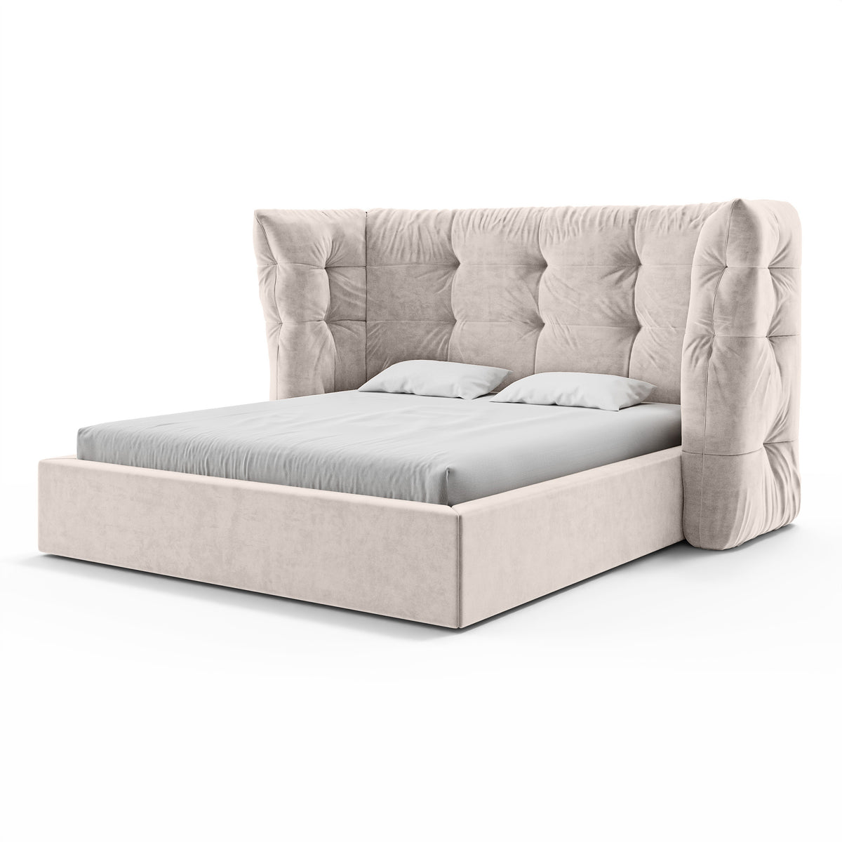 Diara Tufted Upholstered Ottoman Bed with Storage, Glamour Style – photo 17