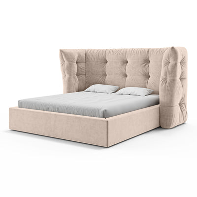 Diara Tufted Upholstered Ottoman Bed with Storage, Glamour Style – photo 18
