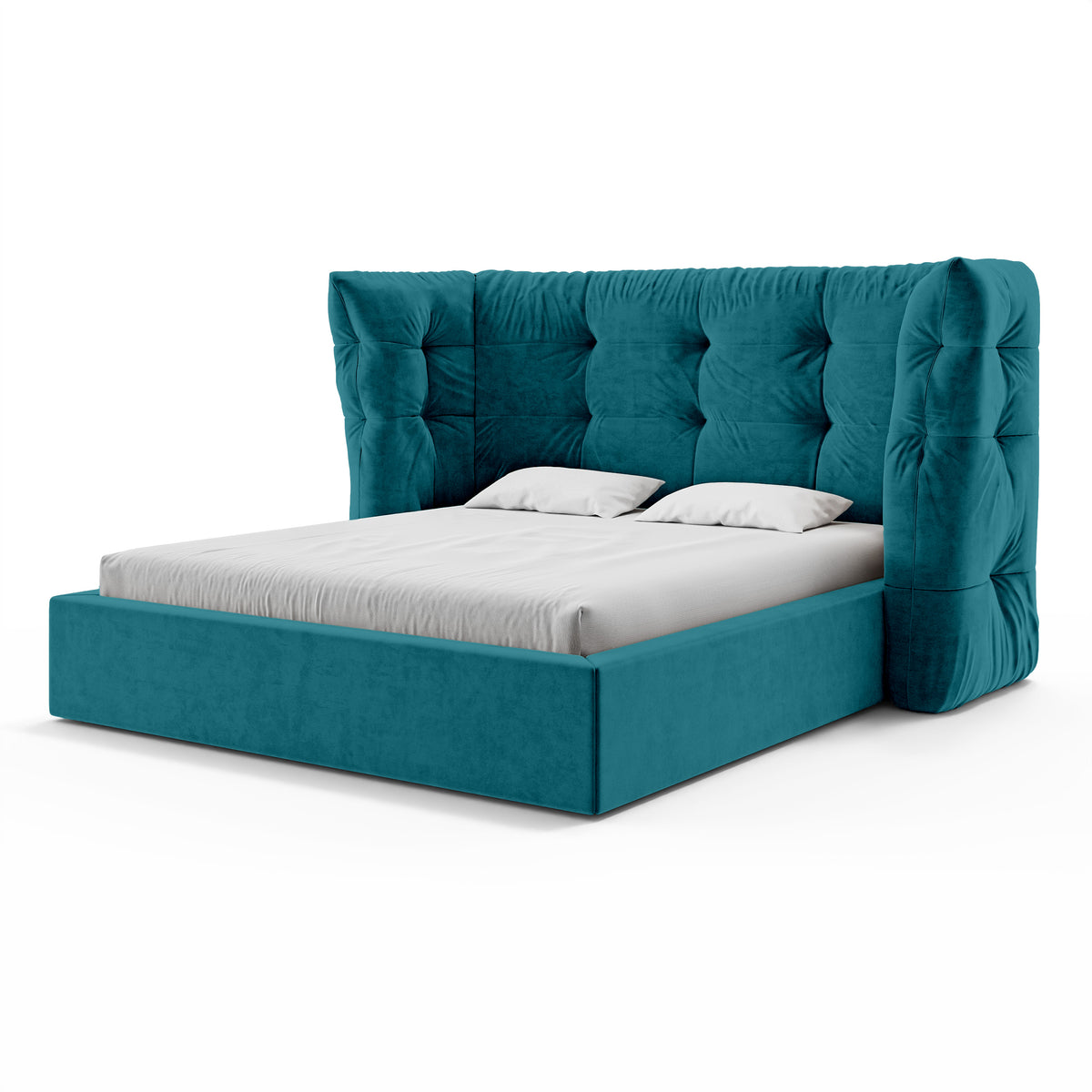 Diara Tufted Upholstered Ottoman Bed with Storage, Glamour Style – photo 8