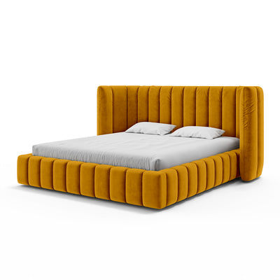 Gianda Upholstered Ottoman Bed with Vertical Tufting and Storage, Modern Soft Style – photo 12