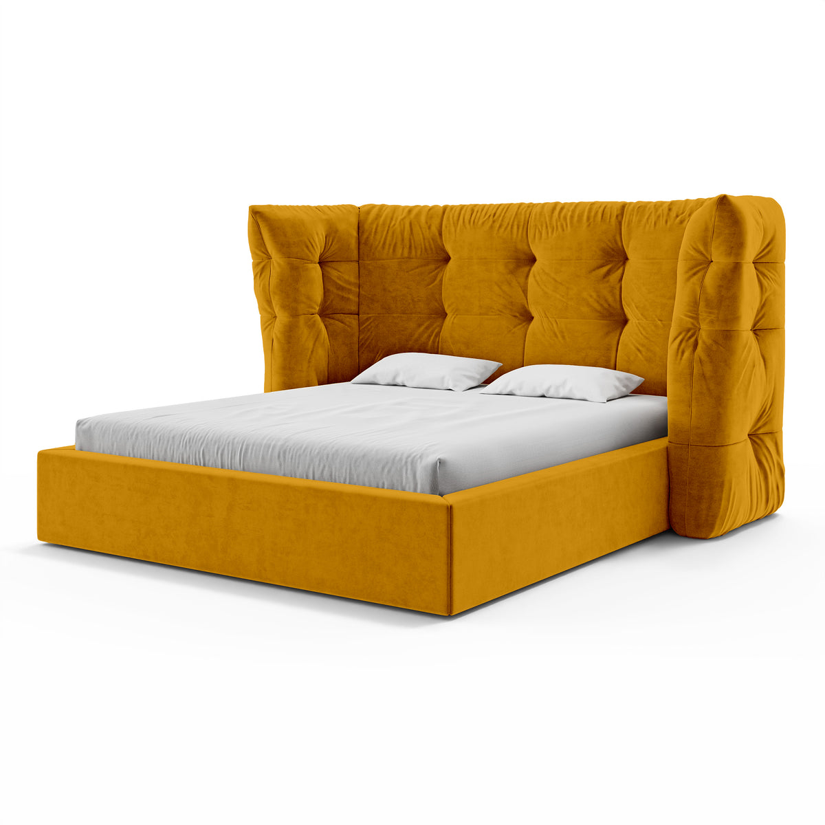 Diara Tufted Upholstered Ottoman Bed with Storage, Glamour Style – photo 12
