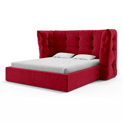 Diara Tufted Upholstered Ottoman Bed with Storage, Glamour Style – photo 13