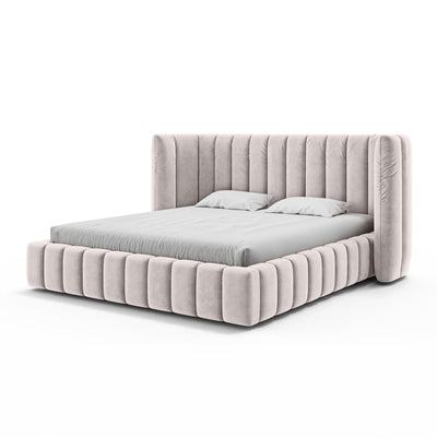 Gianda Upholstered Ottoman Bed with Vertical Tufting and Storage, Modern Soft Style – photo 23