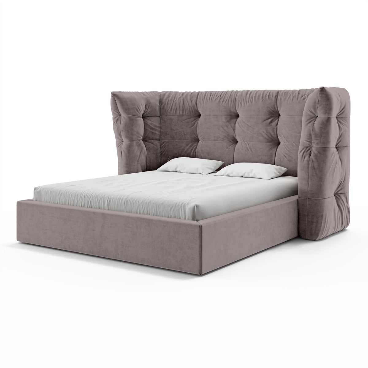 Diara Tufted Upholstered Ottoman Bed with Storage, Glamour Style – photo 16