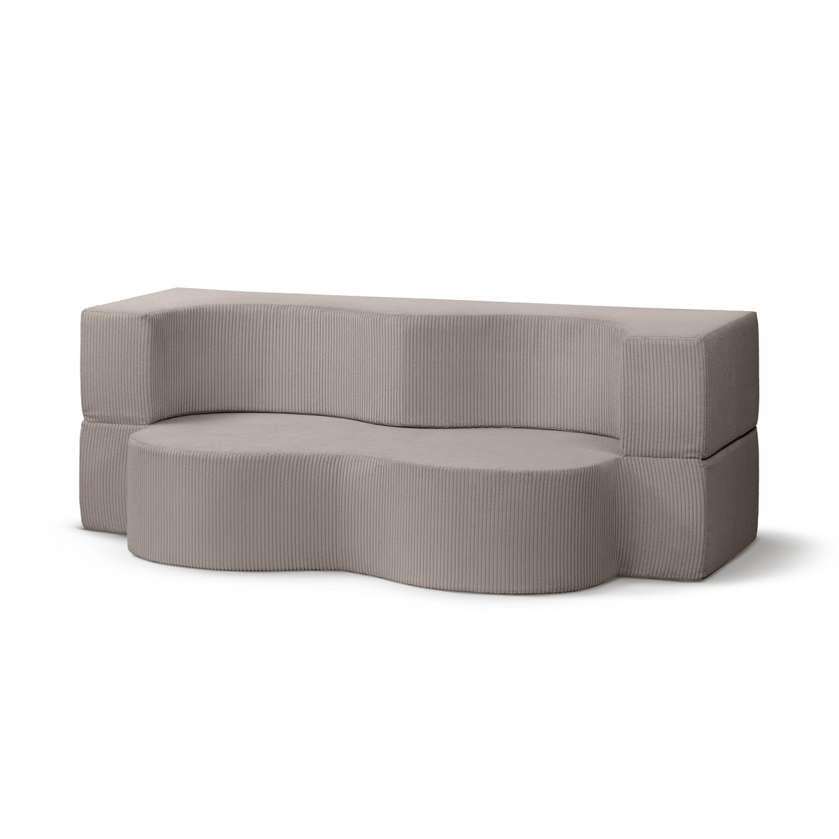 Kamelia Freestanding Foam Sofa Bed 200 cm, Japandi Style – Champagne Ash (POSO 03)