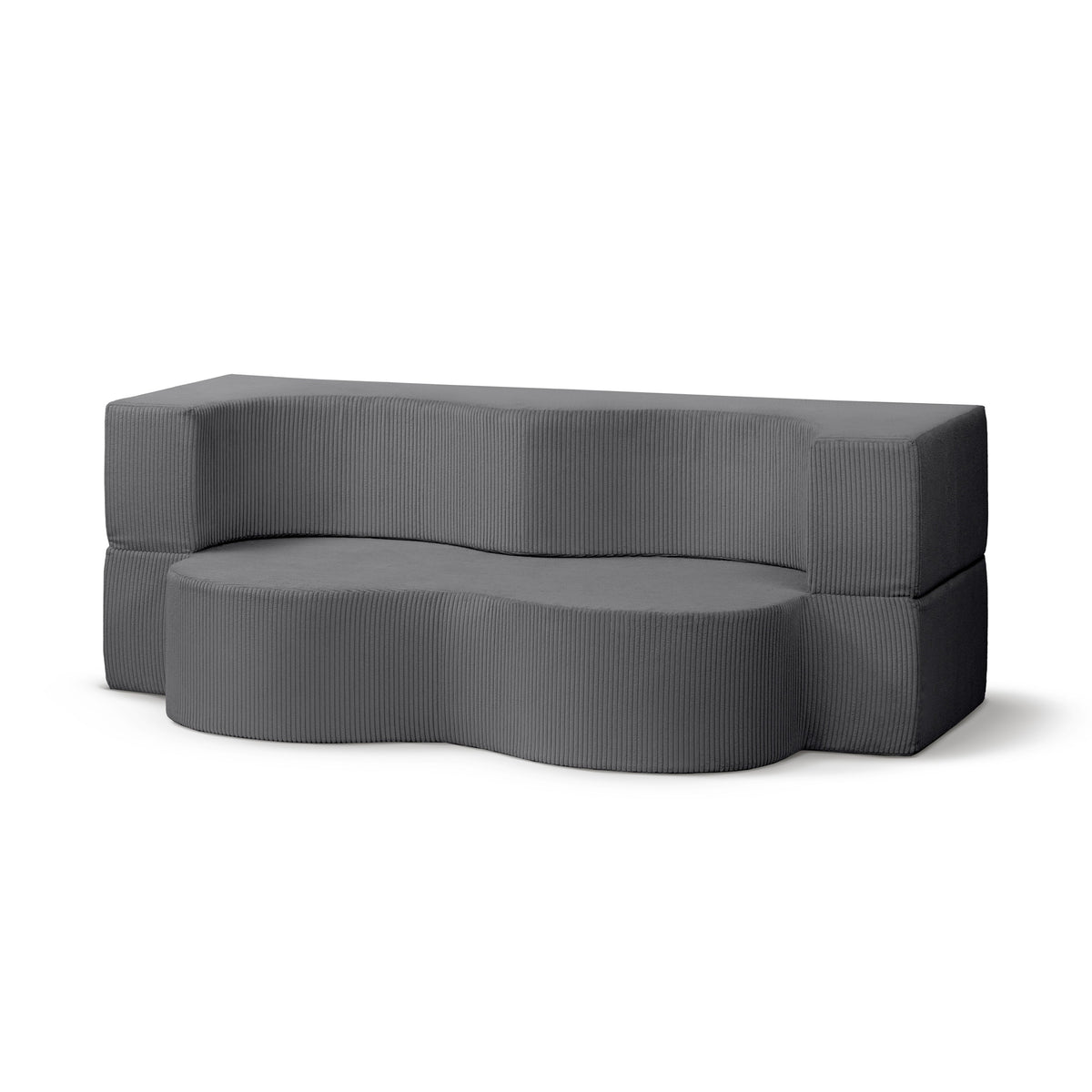 Kamelia Freestanding Foam Sofa Bed 200 cm, Japandi Style – Steel Bronze (POSO 22)