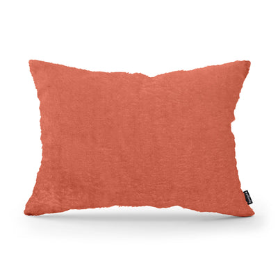 Plush Decorative Cushion 40x55 cm, Glamour Style – Red Terra (SORRISO 09)