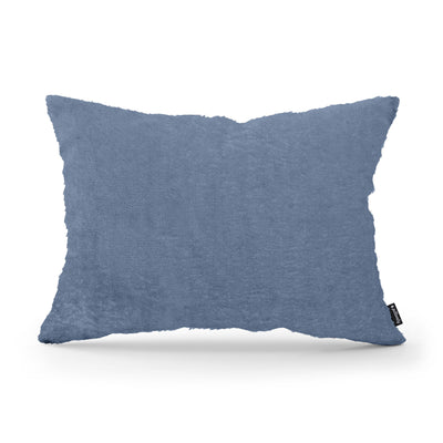 Plush Decorative Cushion 40x55 cm, Glamour Style – Steel Blue (SORRISO 14)