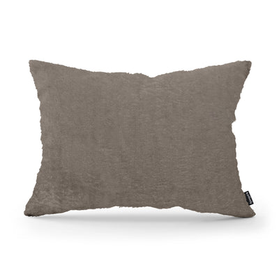 Plush Decorative Cushion 40x55 cm, Glamour Style – Brown Taupe (SORRISO 18)