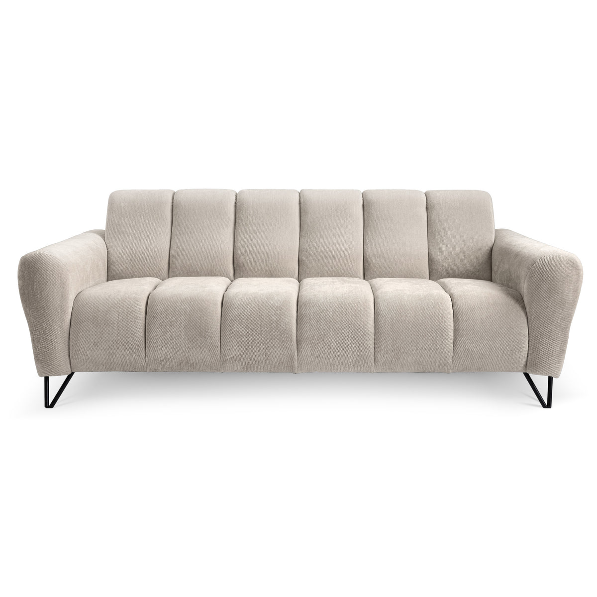 Nellia 3 Seater Sofa for Living Room, Soft Style, Storm Fabric – photo 3