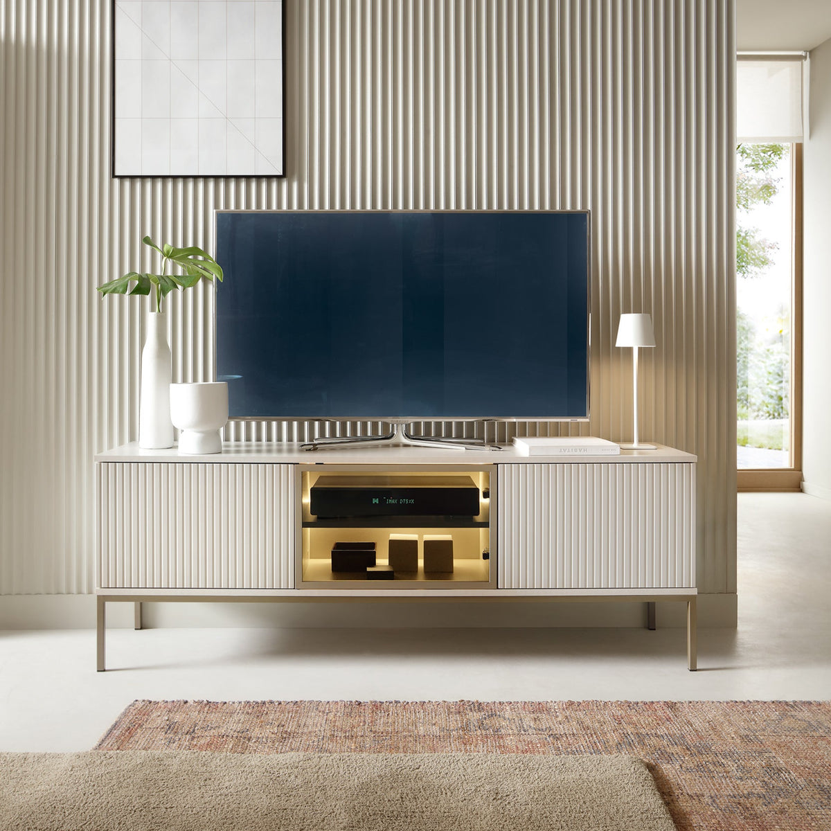 Lampy TV Unit / TV Stand 154x56, Modern Style – in a room setting