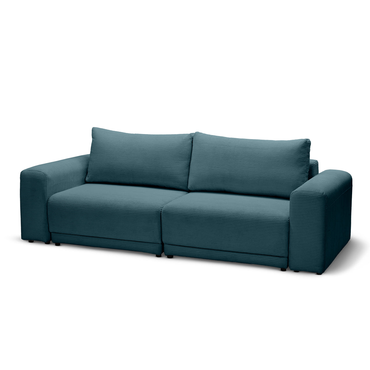 Zoria Sofa Bed 145 × 203 with Storage, Modern Style – Deep Graphite (POSO 125)