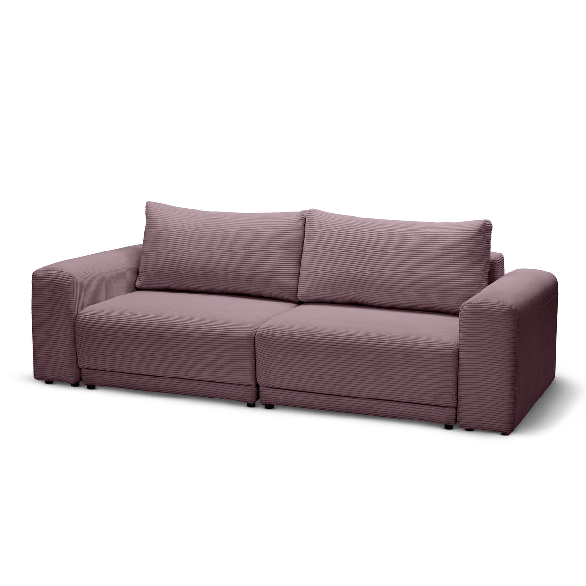 Zoria Sofa Bed 145 × 203 with Storage, Modern Style – usty Rose Brown (POSO 130)