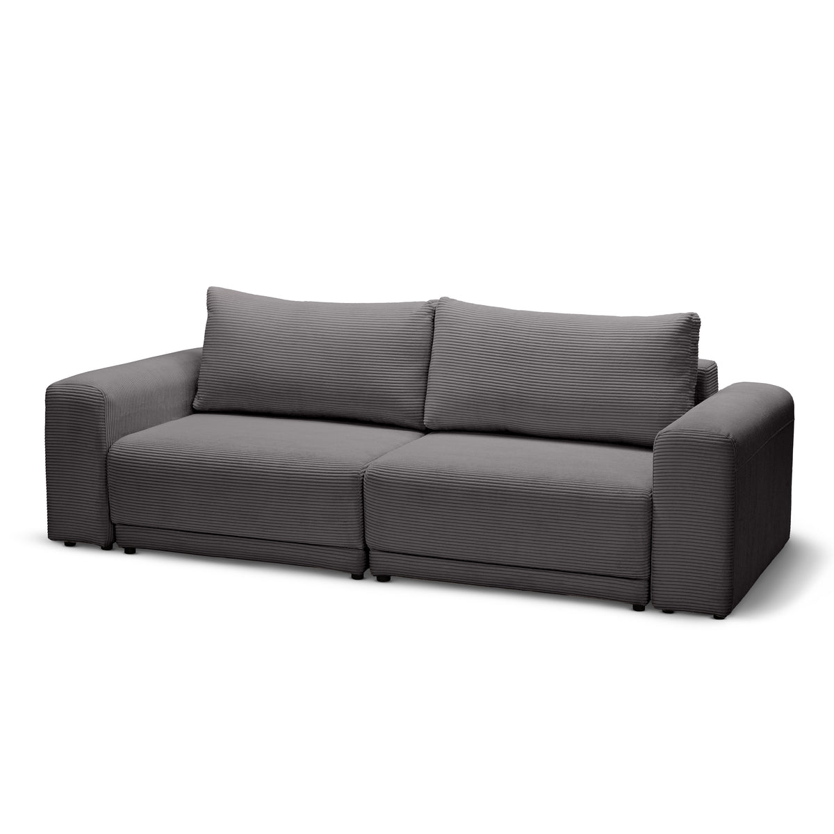 Zoria Sofa Bed 145 × 203 with Storage, Modern Style – Steel Bronze (POSO 22)