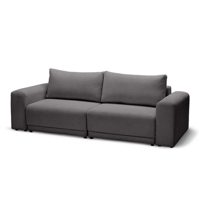Zoria Sofa Bed 145 × 203 with Storage, Modern Style – Steel Bronze (POSO 22)