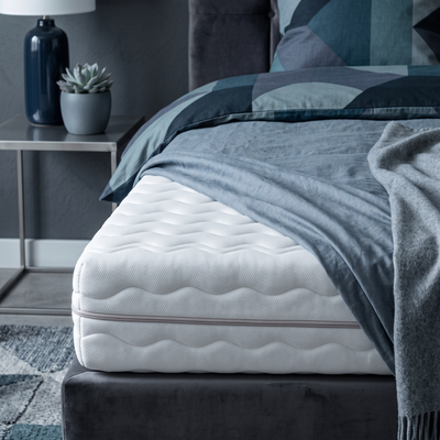 Softly-pocketmatras H3/H4 90x200, 140x200 en 180x200 - in het interieur geënsceneerd