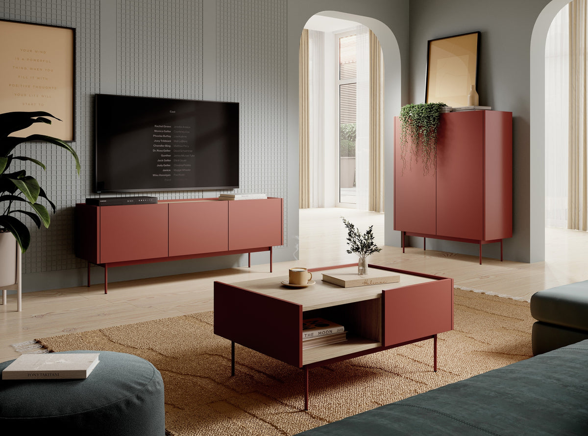 Bema TV Unit 144x55, Japandi Style – photo 11