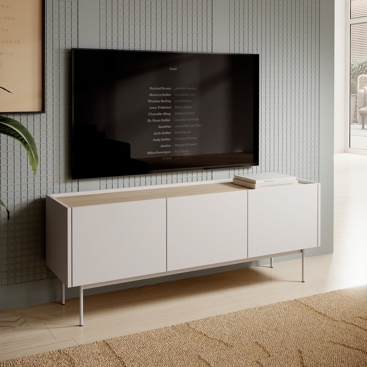 Bema TV Unit 144x55, Japandi Style – photo 2