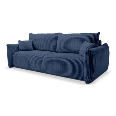 Alloro 3 Seater Sofa Bed 145x200 with Storage, Modern Style – Inky Depth (TILIA 77)