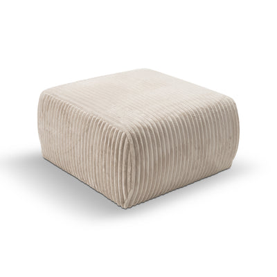 Alloro Upholstered Pouffe 82x41, Vintage Style – Powder Pearl (TILIA 01)
