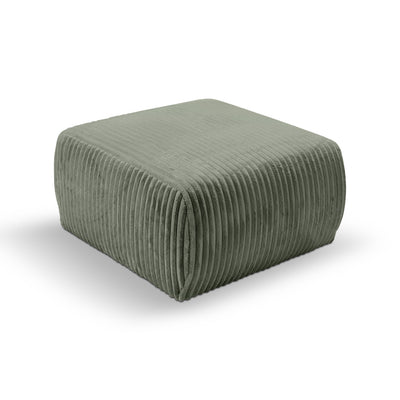 Alloro Upholstered Pouffe 82x41, Vintage Style – Stone Sage (TILIA 37)