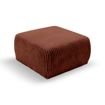 Alloro Upholstered Pouffe 82x41, Vintage Style – Tuscan Brick (TILIA 52)