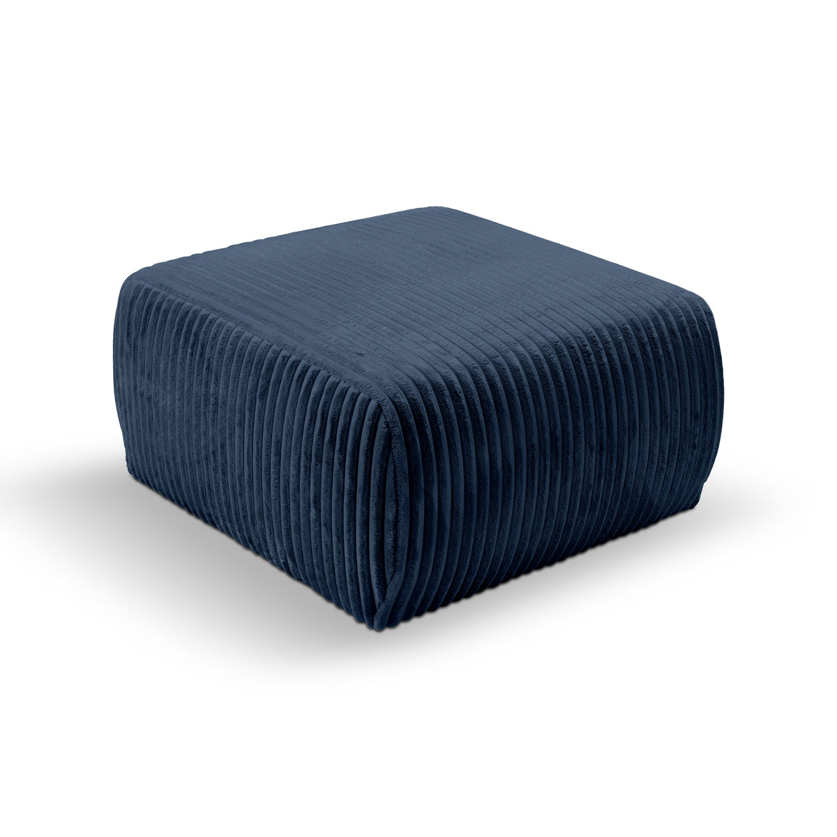 Alloro Upholstered Pouffe 82x41, Vintage Style – Inky Depth (TILIA 77)