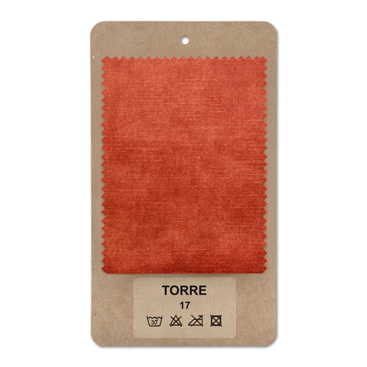 Fabric sample TORRE Coral of Andalusia (TORRE 17)