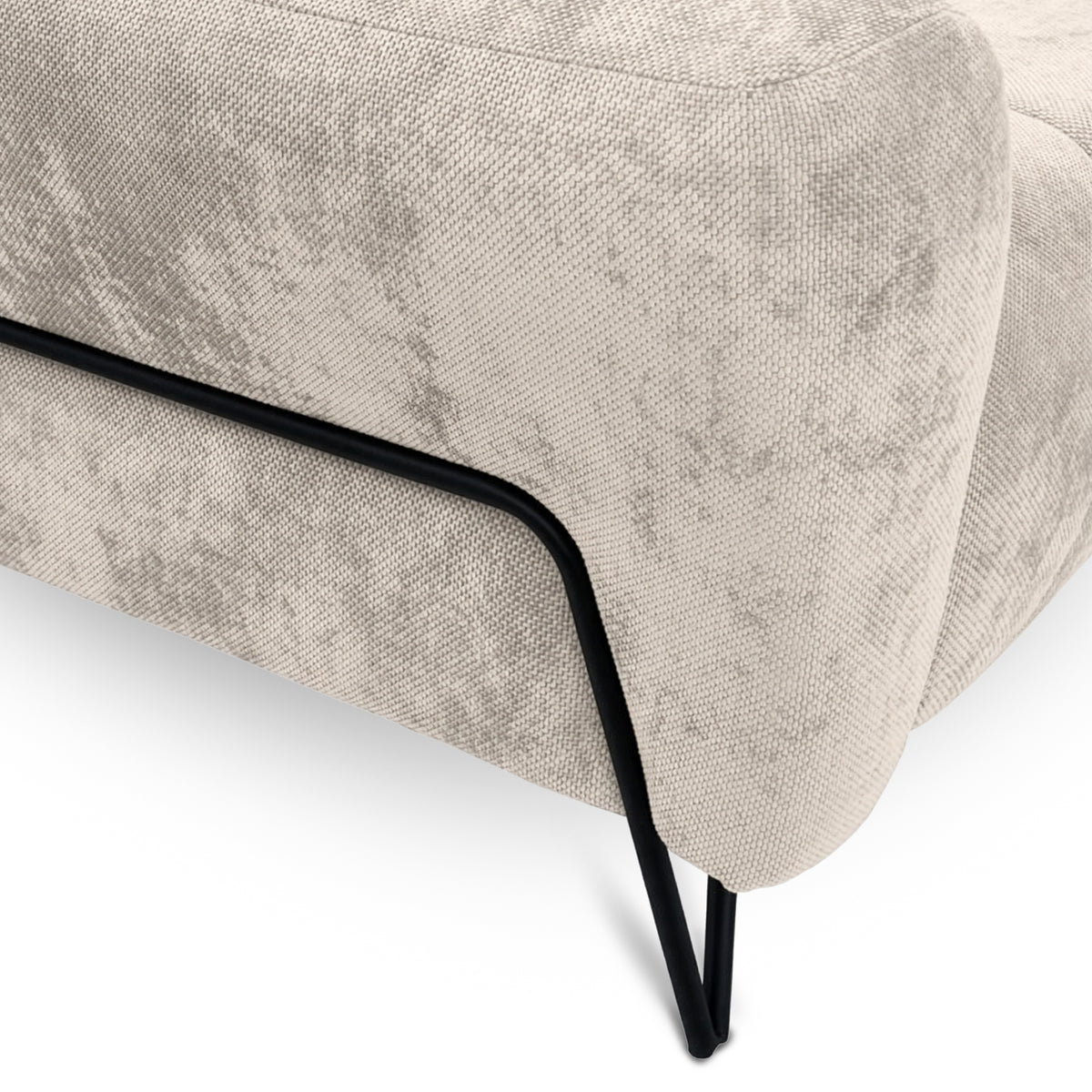 Nellia Upholstered Armchair for Living Room, Vega Fabric – close-up of details and texture