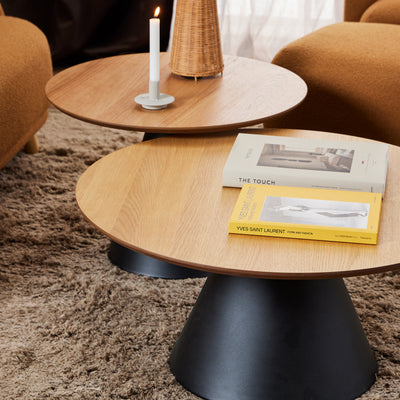 Talin Round Coffee Table Ø85 cm, Soft Loft Style – in a room setting