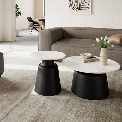 Fumor Round Coffee Table Ø45 cm, Modern Style – in a room setting