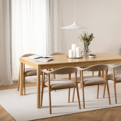 Hikari Komfort Set of Two Chairs with Armrests, Scandinavian Style – in a room setting