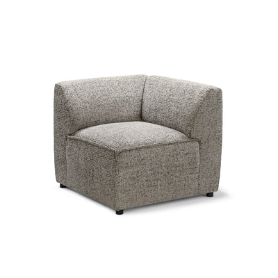 BRICK Modular Sofa Module M Left – Taupe Gray (BELLA 15)