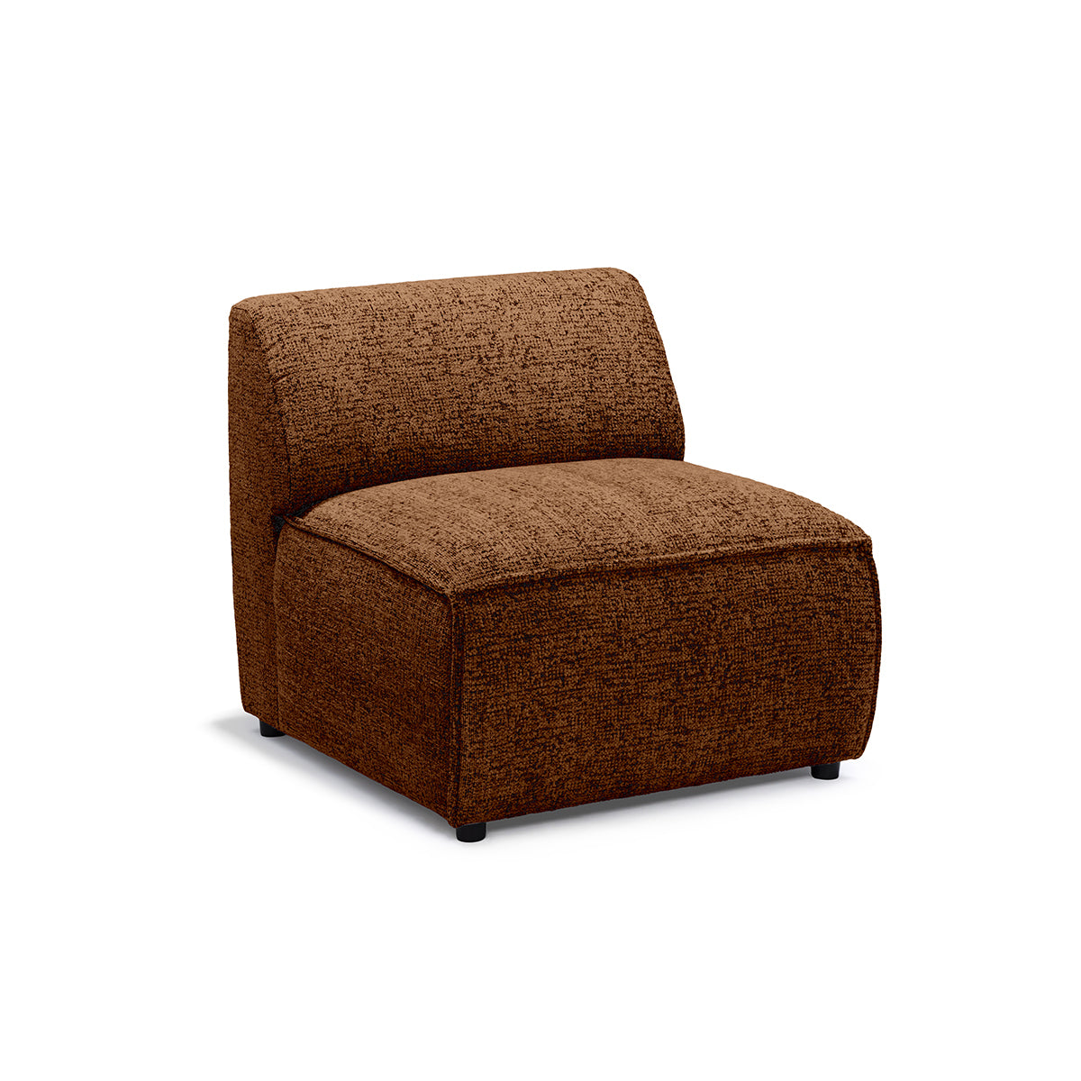 BRICK Modular Sofa Universal S Module – Walnut Matte (BELLA 40)